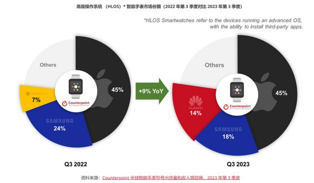 回顾2023年全球智能穿戴市场华为穿戴如何成为领头羊？(图1)